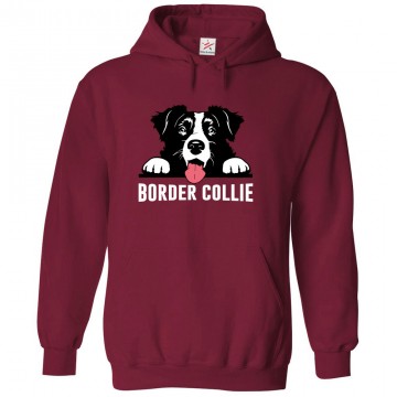 Border Collie Dog Classic Unisex Kids and Adults Pullover Hoodie For Dog Lovers								 									 									